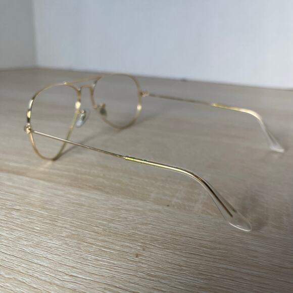 Ray-Ban RB3025 Gold Aviator Large Metal Sunglasses 001/58 FRAMES ONLY 55-14 - Picture 7 of 8